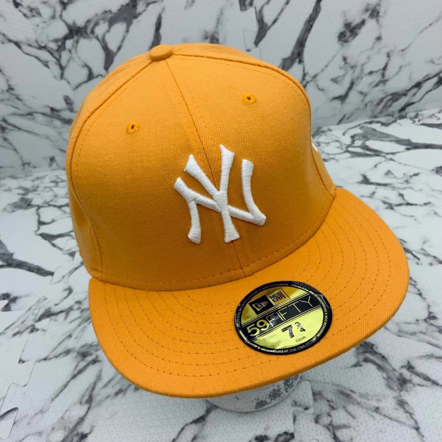 New Era Cap MLB NY Yankees Cantaloupe | White Logo 59FIFTY Hat