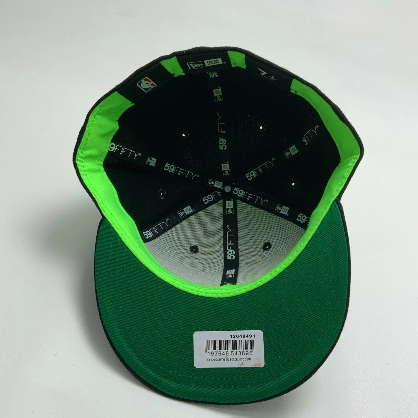 Men's New Era Cap NBA Boston Celtics Black Green 59FIFTY Hat