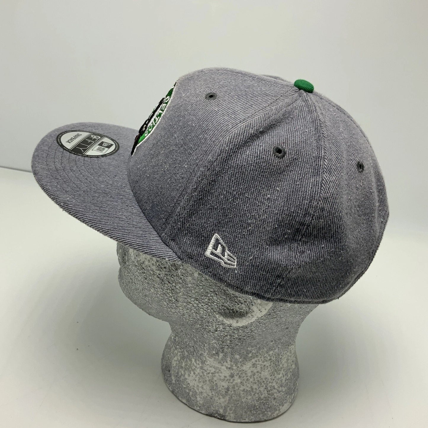 Men's New Era Cap NBA Boston Celtics Grey 9FIFTY Snapback Hat