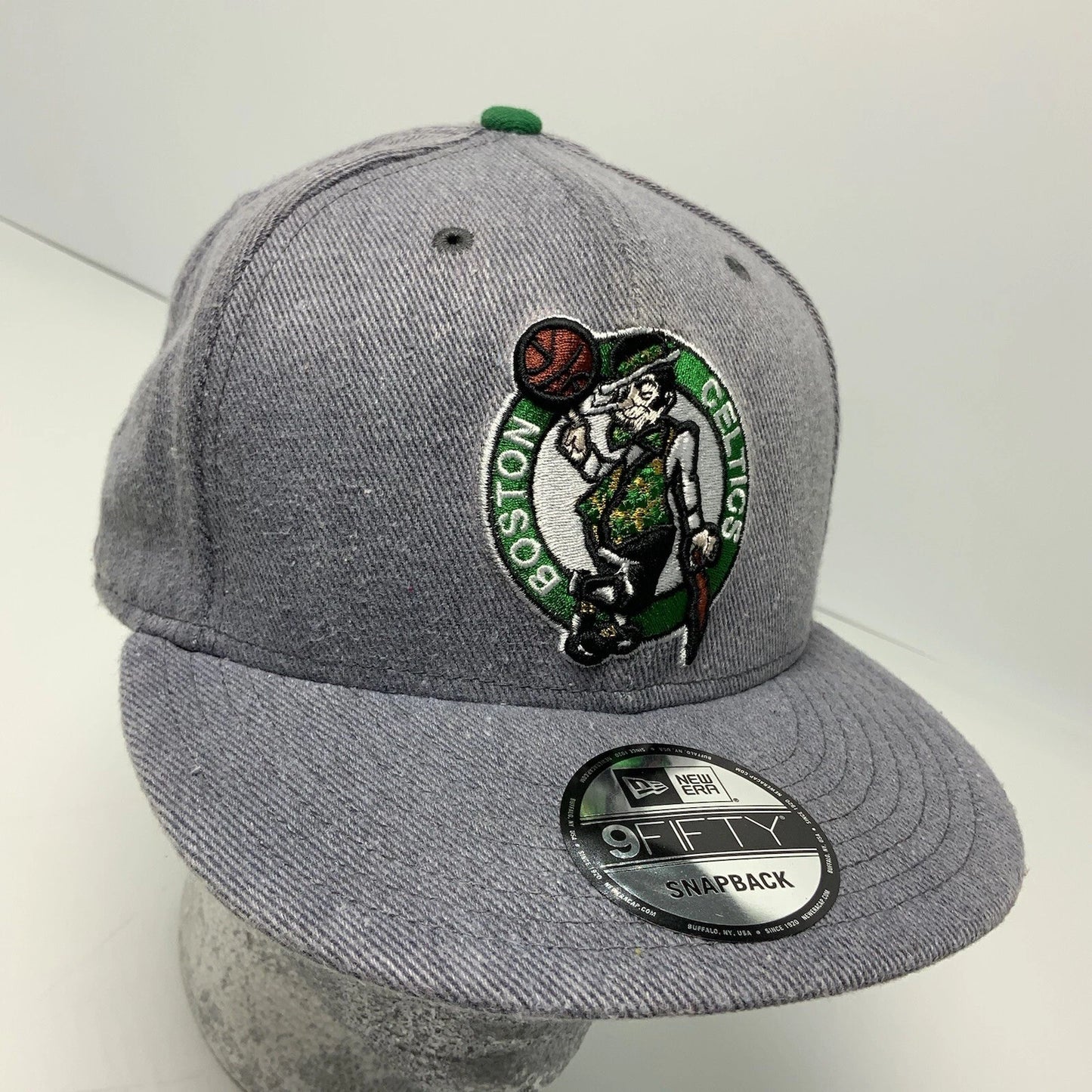 Men's New Era Cap NBA Boston Celtics Grey 9FIFTY Snapback Hat