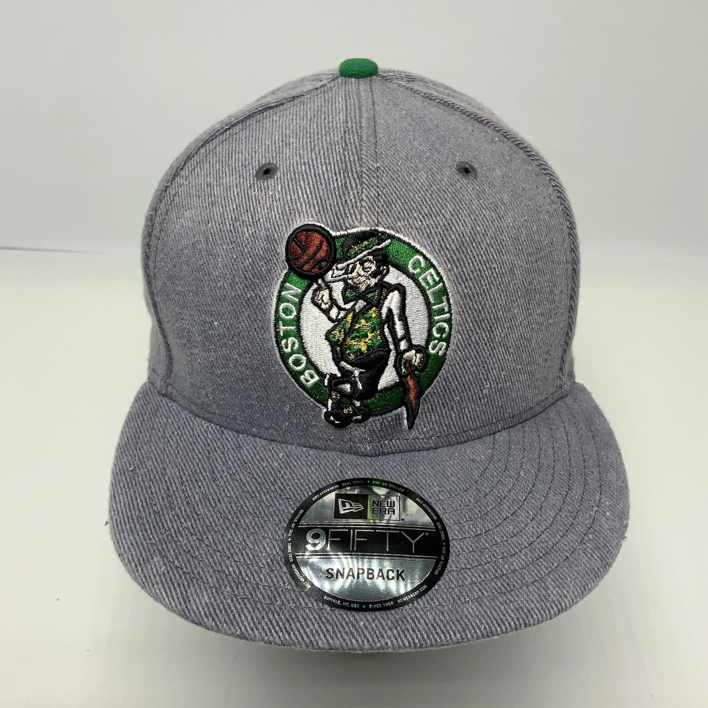 Men's New Era Cap NBA Boston Celtics Grey 9FIFTY Snapback Hat