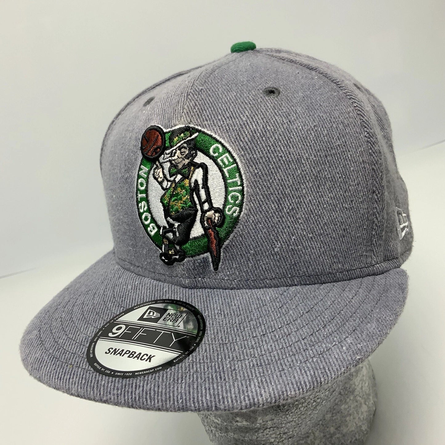Men's New Era Cap NBA Boston Celtics Grey 9FIFTY Snapback Hat