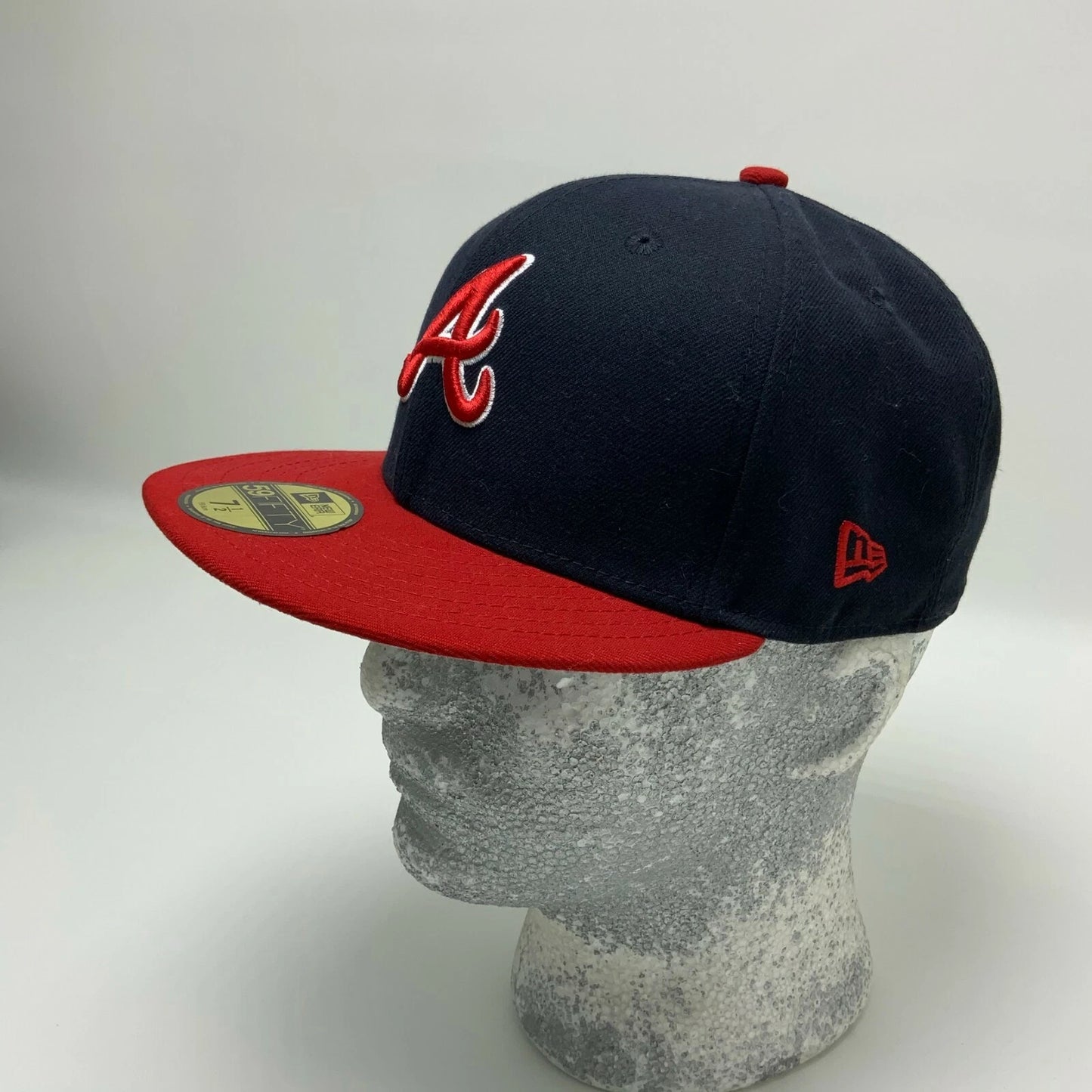 Men's New Era Cap MLB Atlanta Braves 1966 Navy Red White 59FIFTY Hat