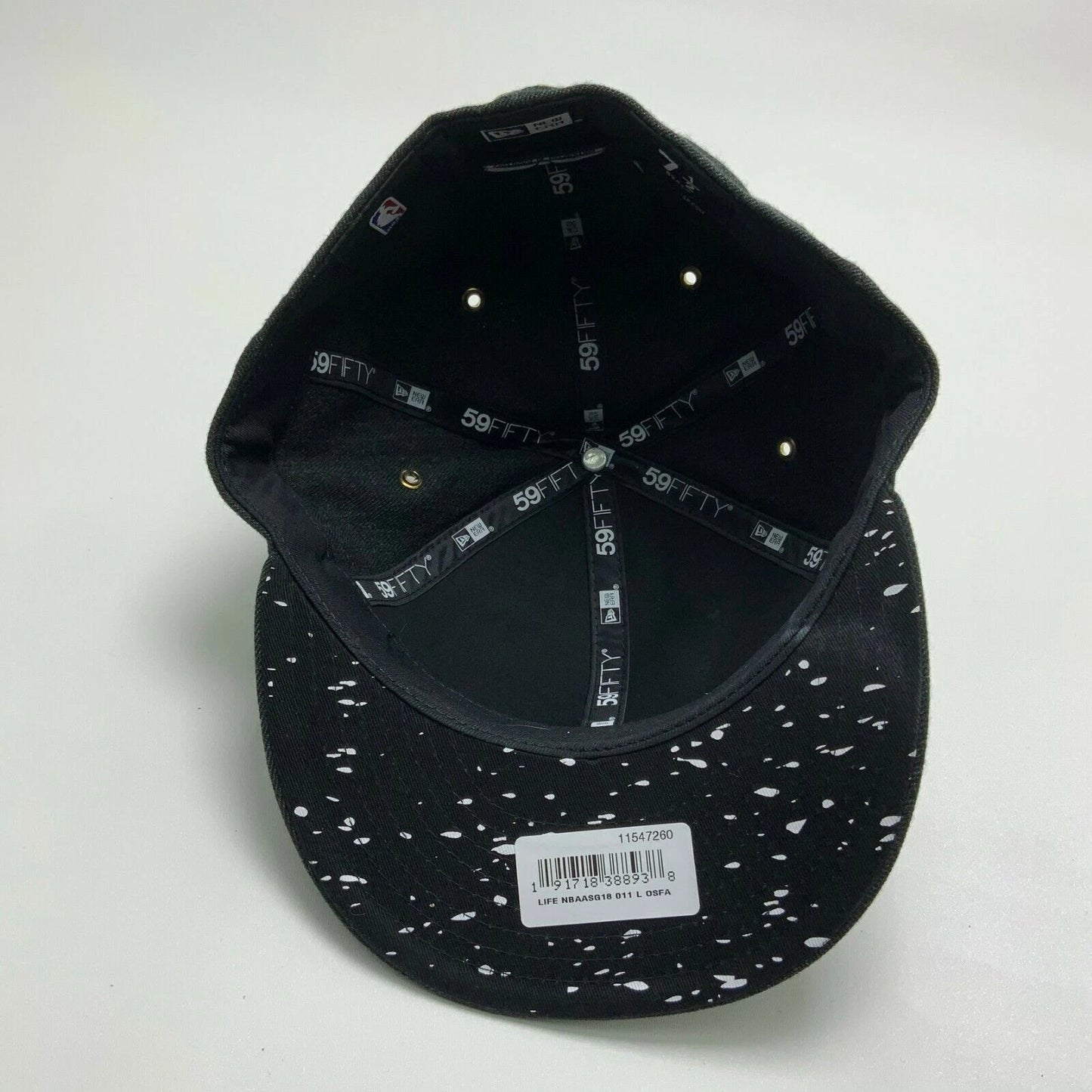 Men's New Era Cap Black Gold Pin NY Knicks 59FIFTY NBA