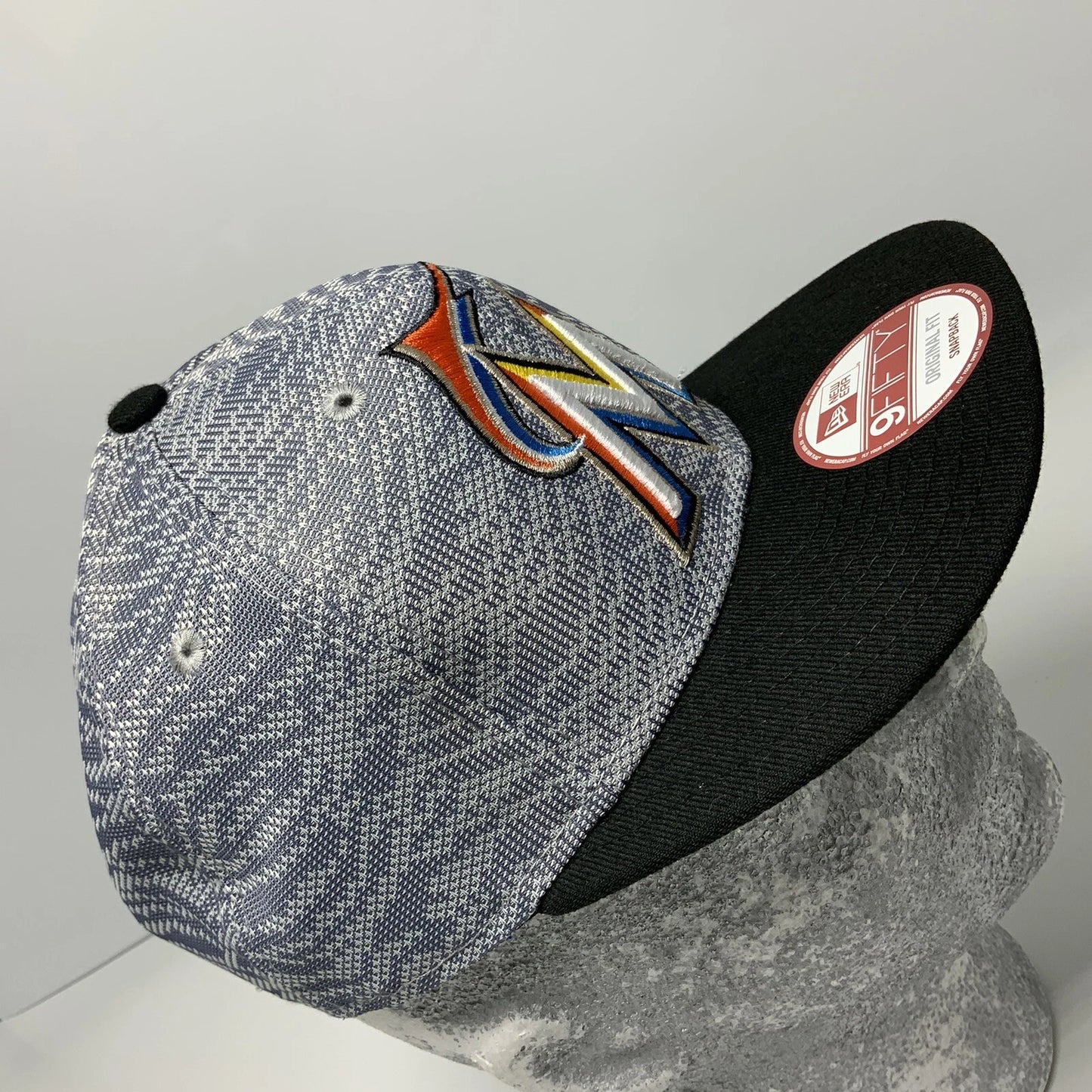 New Era Cap MLB Miami Marlins Grey | Black 9FIFTY Snapback Hat