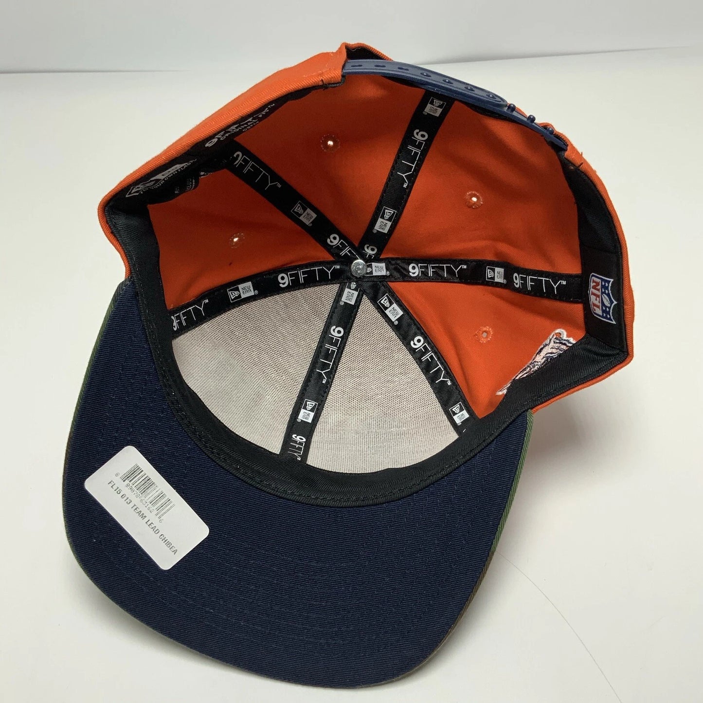 Men's New Era Cap NFL Chicago Bears Orange Camouflage 9FIFTY Snapback Hat