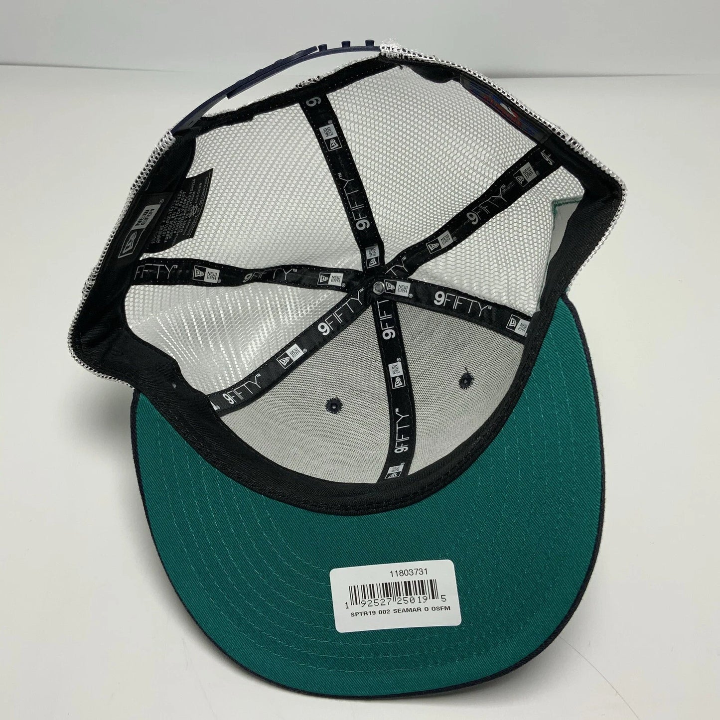 Men's New Era Cap NFL New Orleans Saints Navy White 9FIFTY Snapback Hat