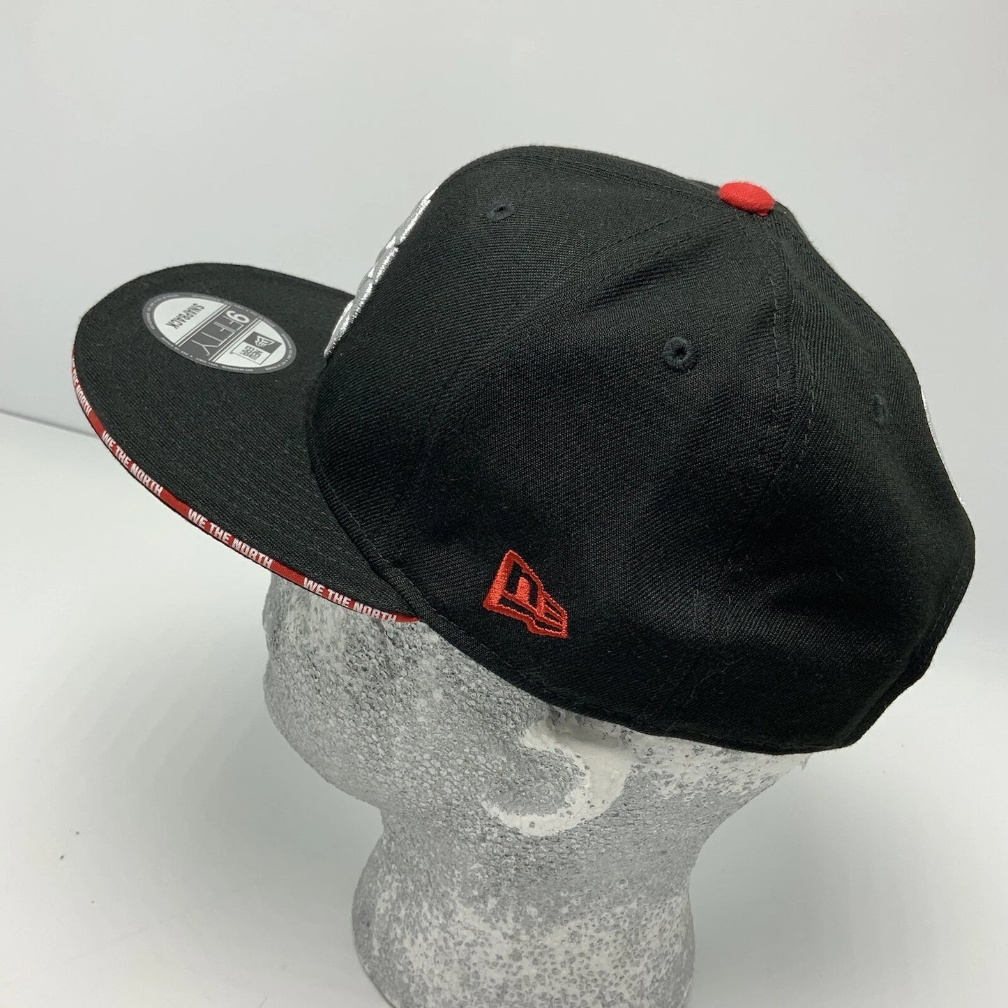 Men's New Era Cap NBA Toronto Raptors Black 9FIFTY Snapback Hat