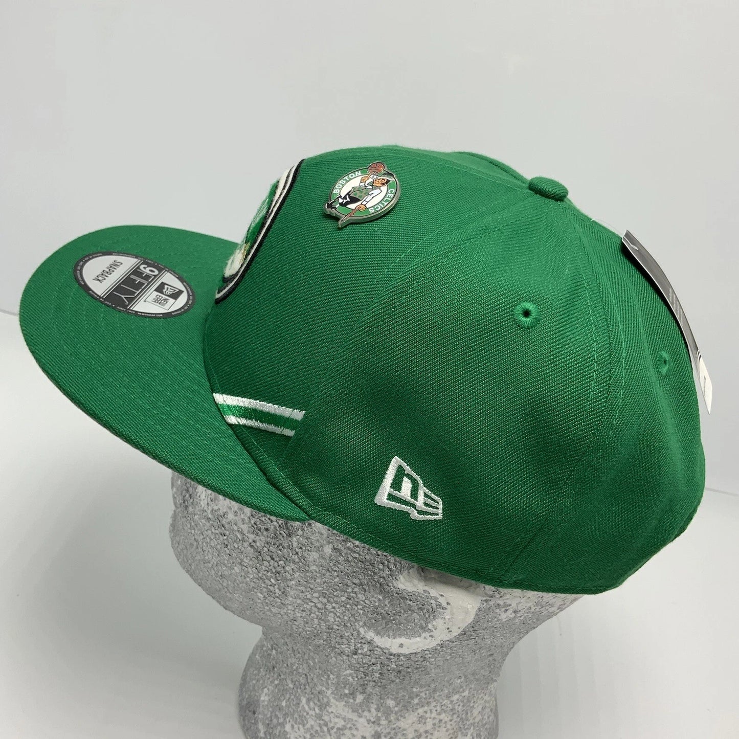 Men's New Era Cap NBA Boston Celtics Kelly Green Pinned 9FIFTY Snapback Hat