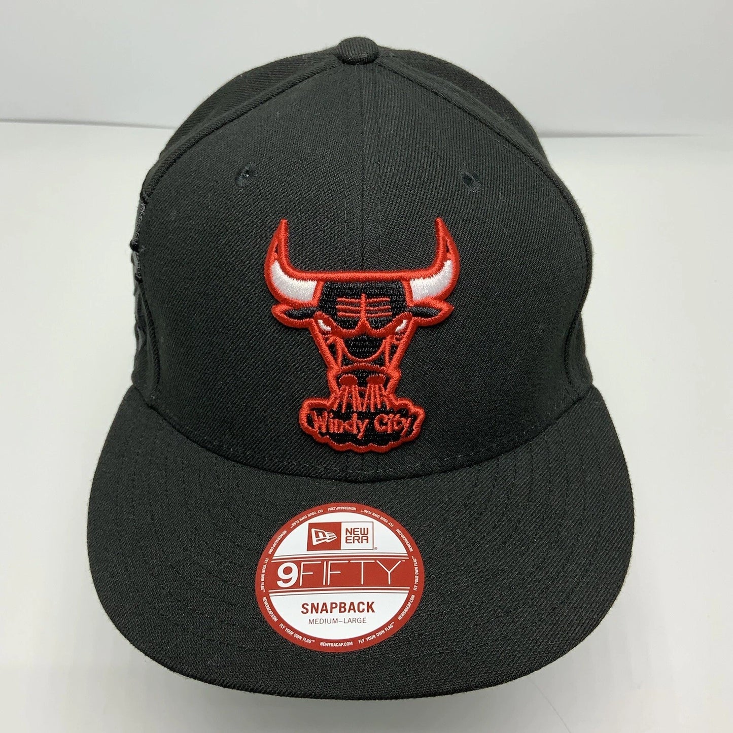 New Era Cap NBA Chicago Bulls Black 9FIFTY Snapback Hat