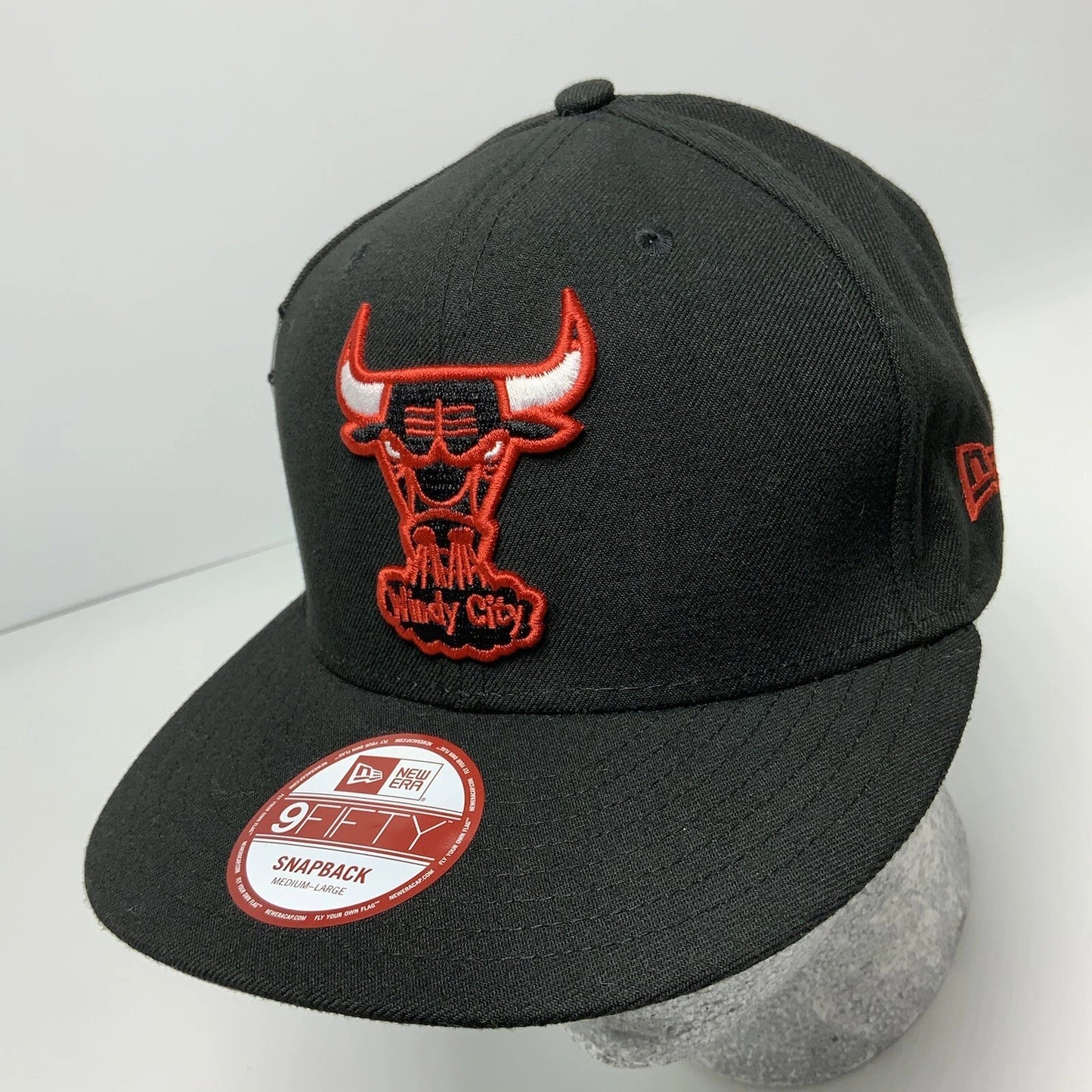 New Era Cap NBA Chicago Bulls Black 9FIFTY Snapback Hat