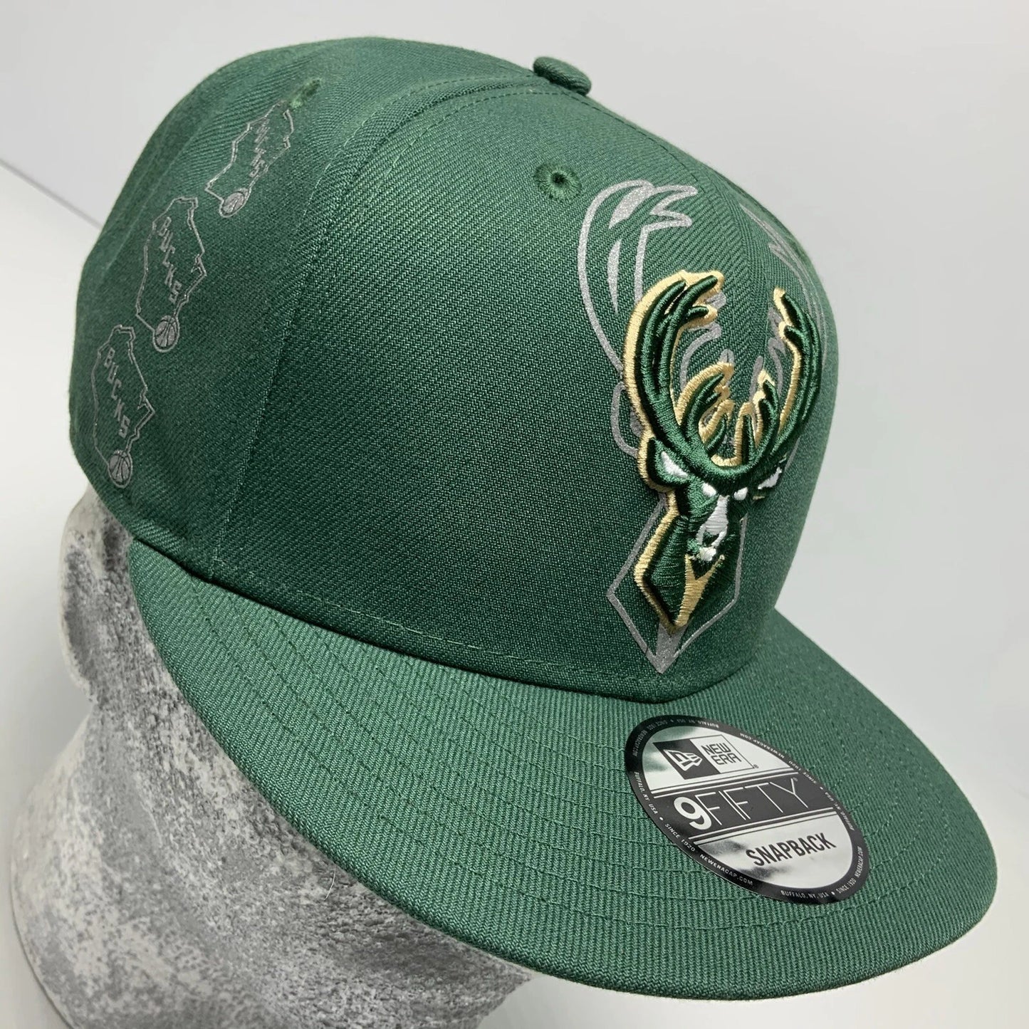 New Era Cap NBA Milwaukee Bucks Green 9FIFTY Snapback Hat