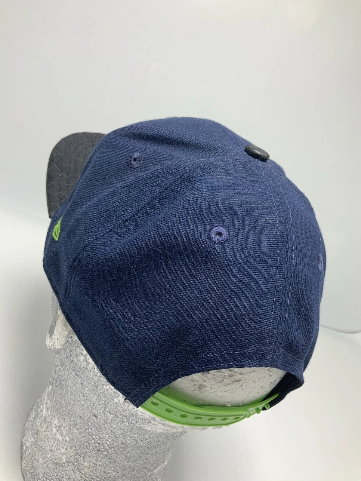 Men's New Era Cap NFL Seattle Seahawks Navy Black 9FIFTY Snapback Hat