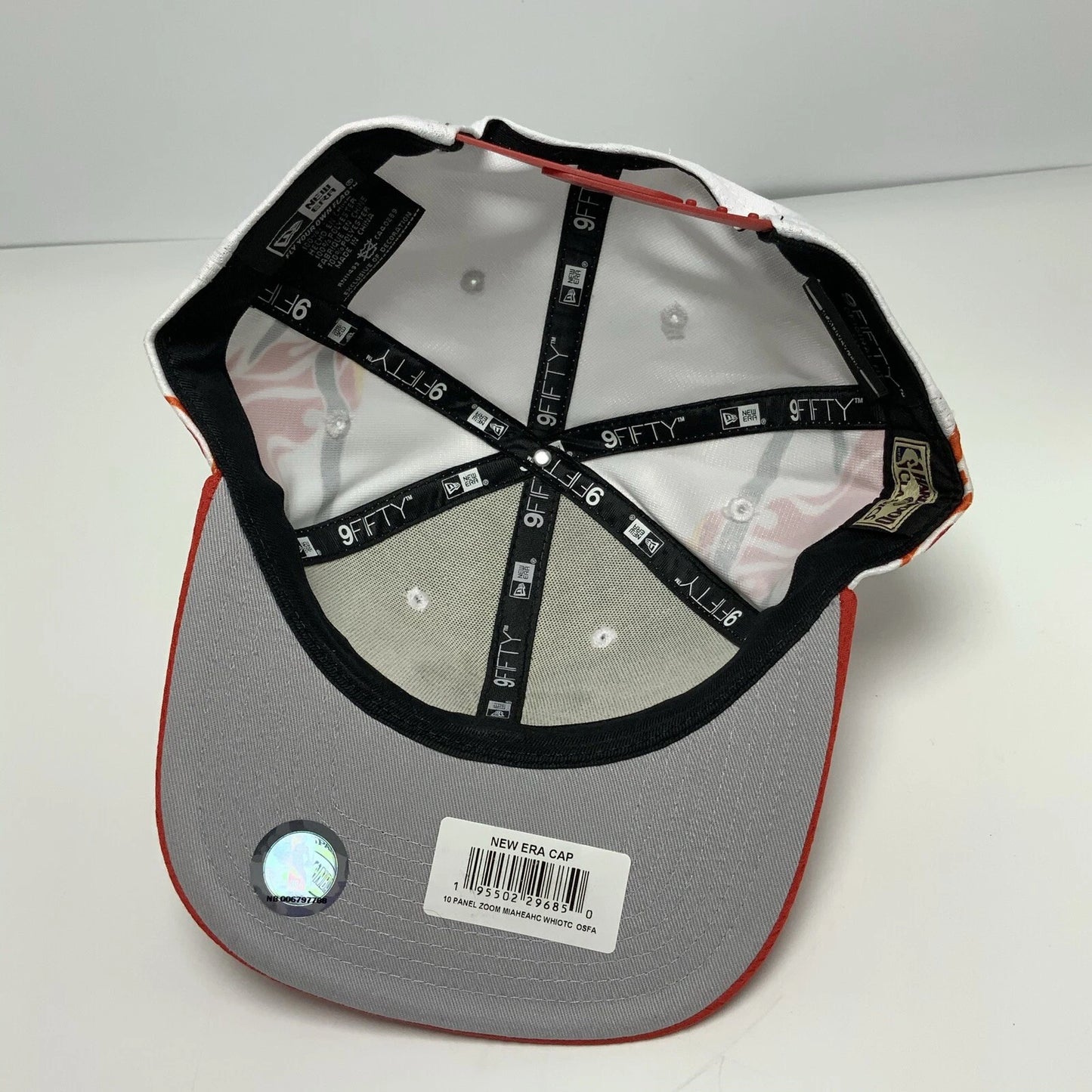 New Era Cap NBA Miami Heat White Red 9FIFTY Snapback Hat
