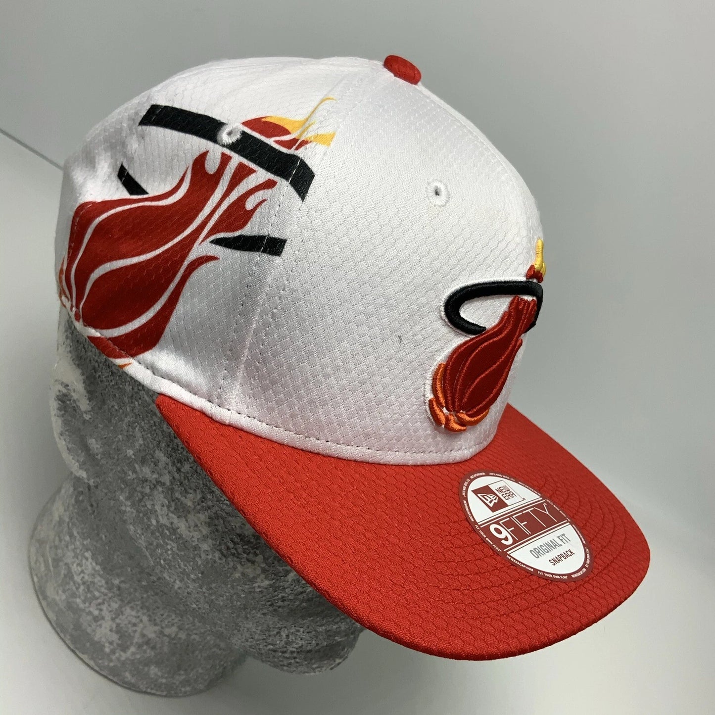 New Era Cap NBA Miami Heat White Red 9FIFTY Snapback Hat