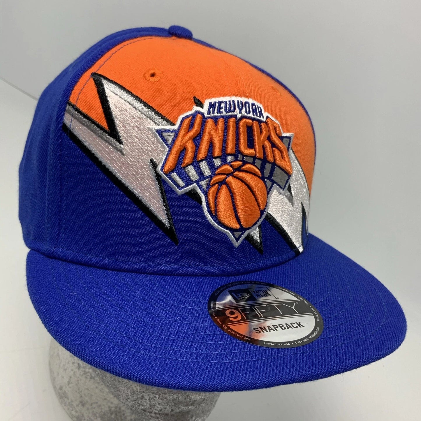 New Era Cap NBA NY Knicks Orange Royal Blue 9FIFTY SnapBack Hat