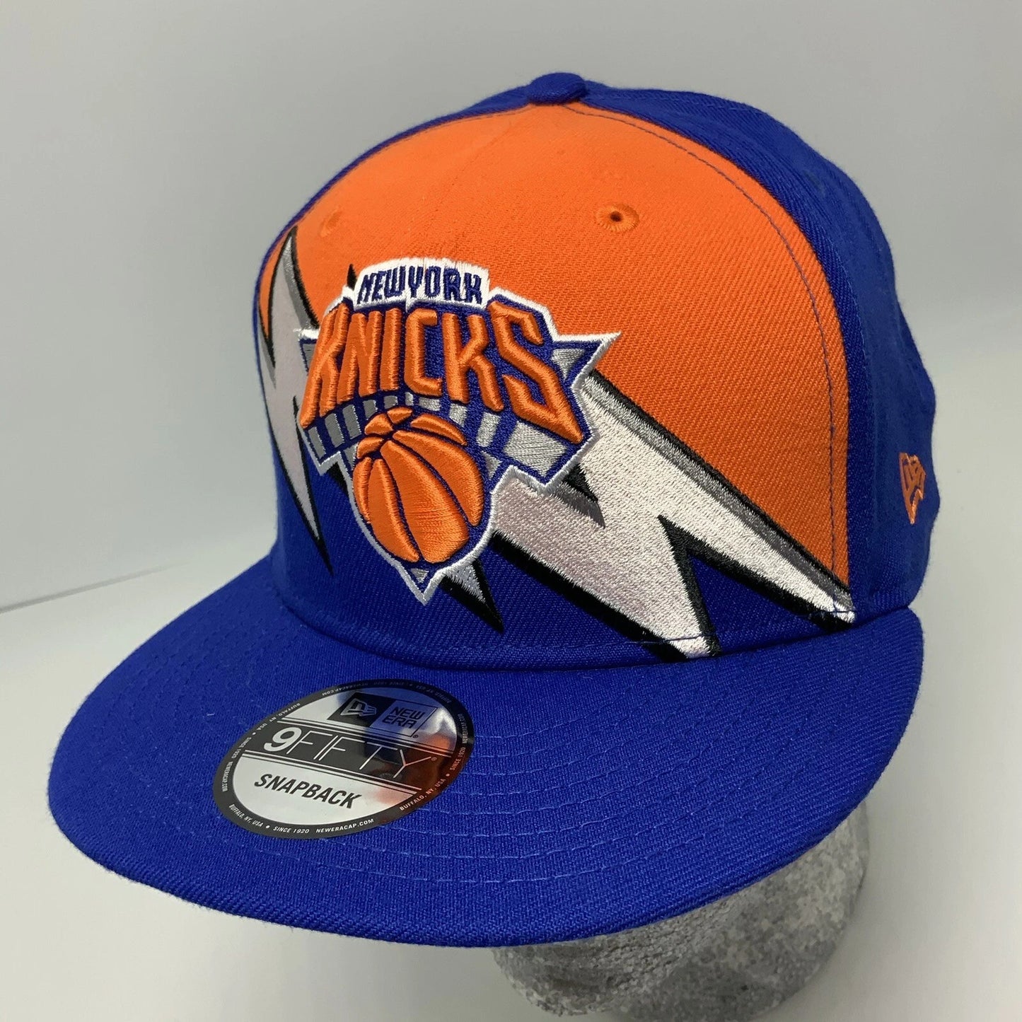 New Era Cap NBA NY Knicks Orange Royal Blue 9FIFTY SnapBack Hat