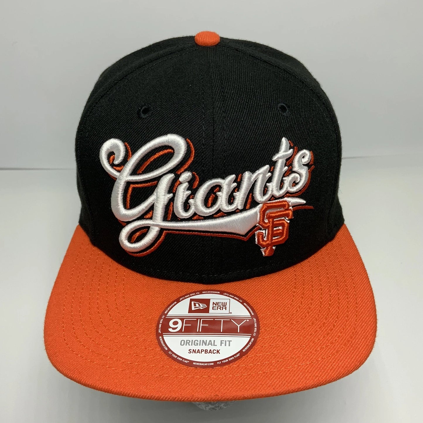 Men's New Era Cap MLB San Francisco Giants Black | Orange 9FIFTY Snapback Hat