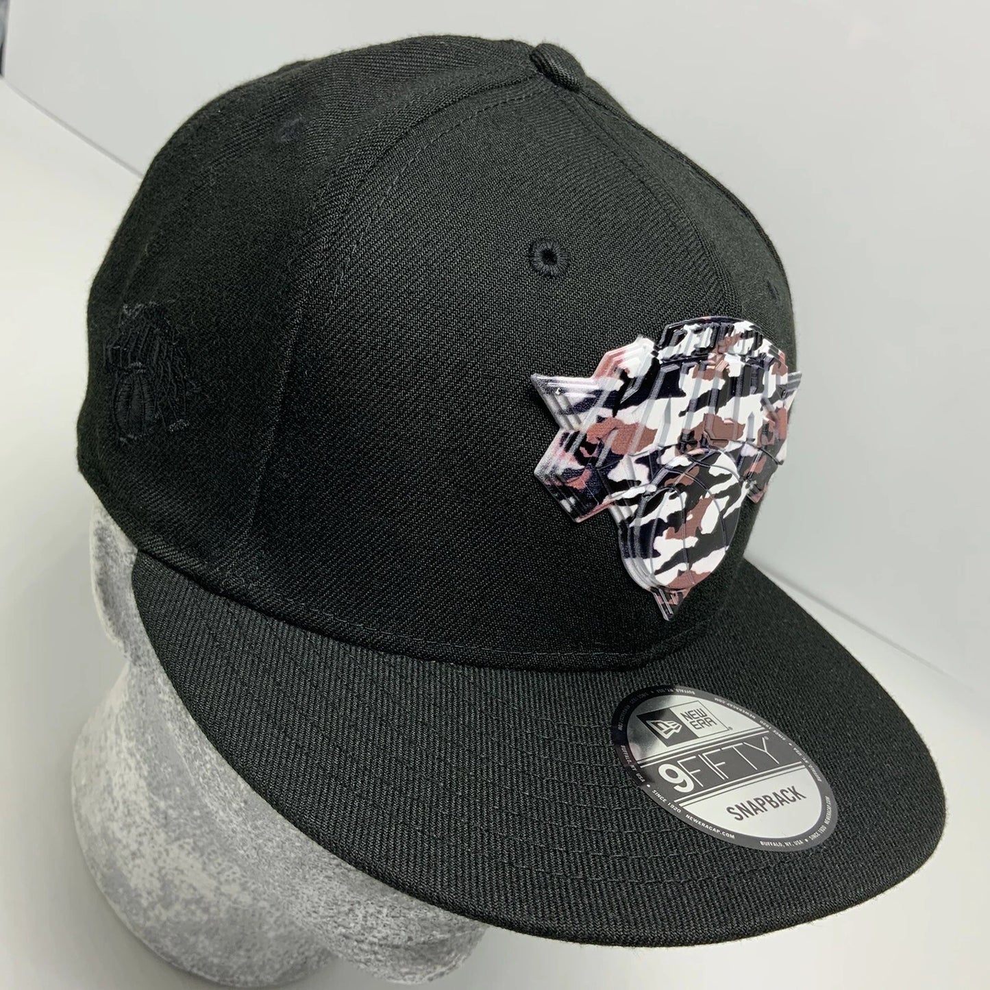 Men's New Era Cap Black | Camo Logo NY Knicks 9FIFTY NBA