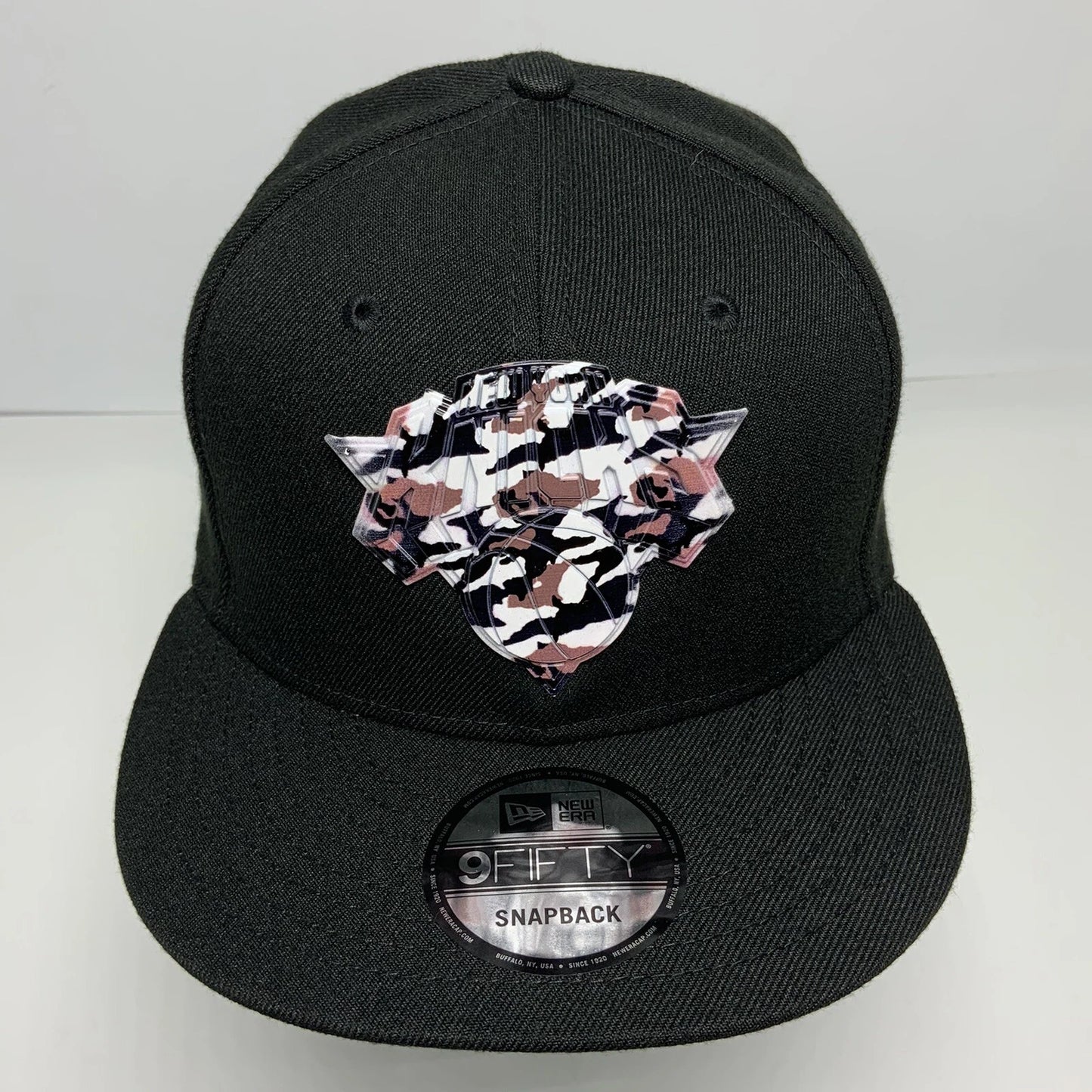Men's New Era Cap Black | Camo Logo NY Knicks 9FIFTY NBA