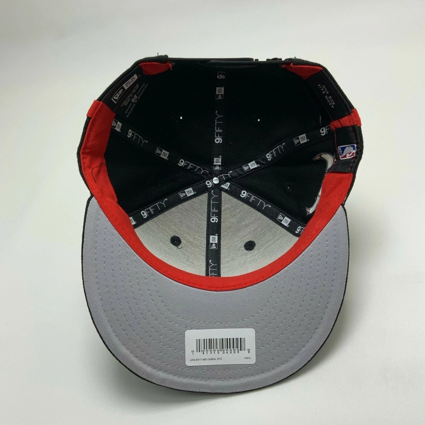 New Era Cap NBA All Chicago Bulls Black Red 9FIFTY Snapback Hat