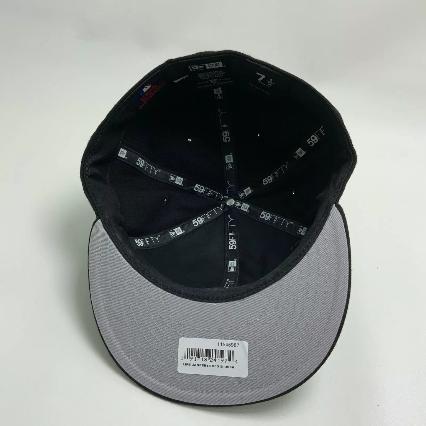 New Era Cap MLB NY Yankees Black White Red 59FIFTY Hat