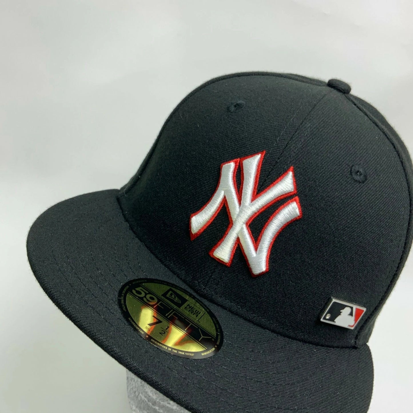 New Era Cap MLB NY Yankees Black White Red 59FIFTY Hat