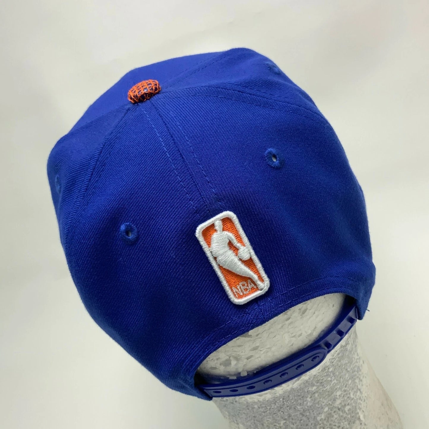 New Era Cap NBA NY Knicks Royal Blue Orange Embroidered 9FIFTY SnapBack Hat
