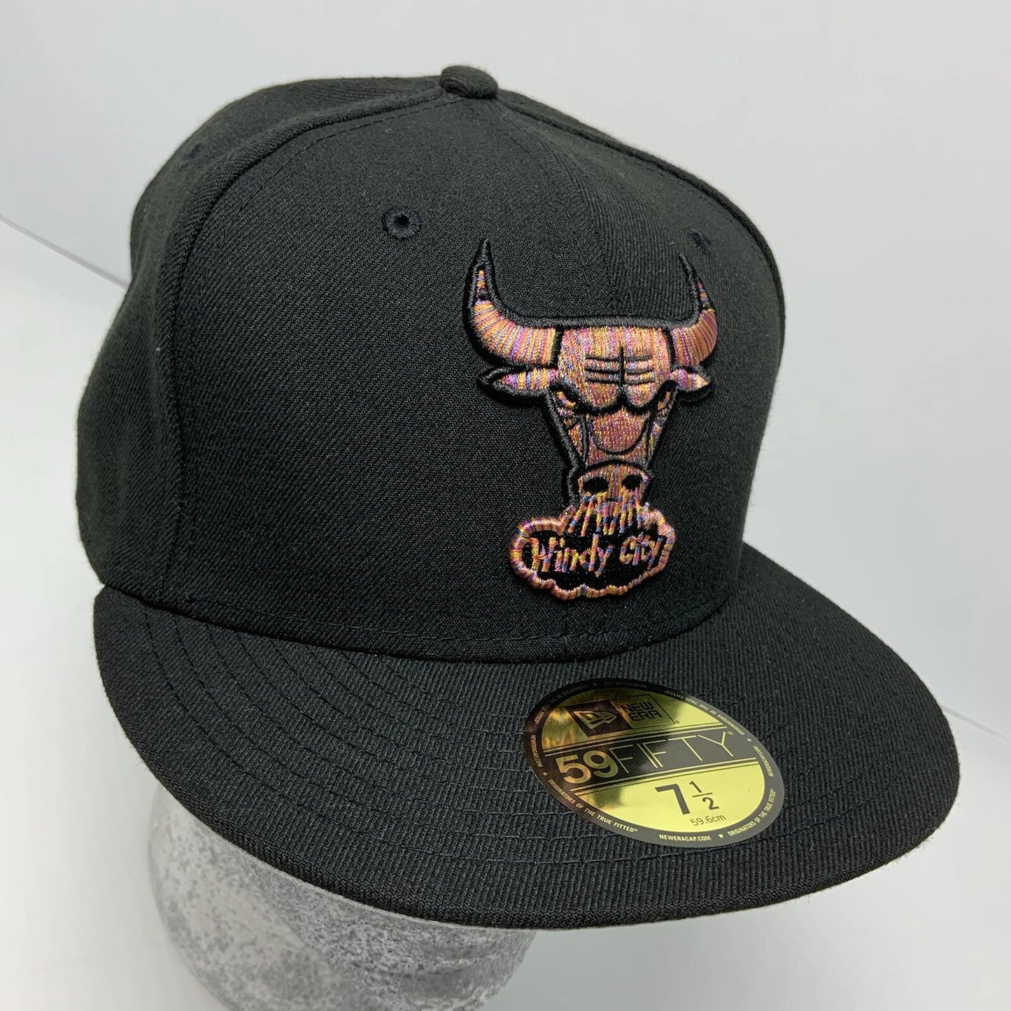New Era Cap NBA Chicago Bulls Black 59FIFTY Hat