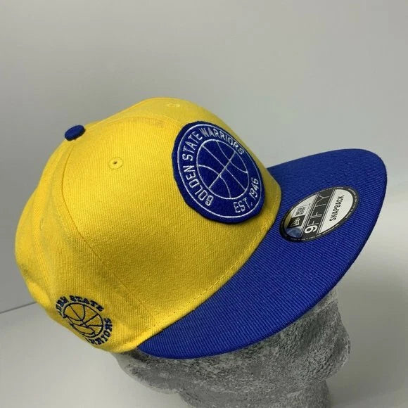 Men's New Era Cap Yellow | Royal Blue Golden State Warriors 9FIFTY NBA