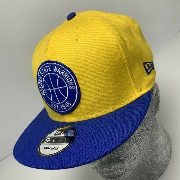 Men's New Era Cap Yellow | Royal Blue Golden State Warriors 9FIFTY NBA