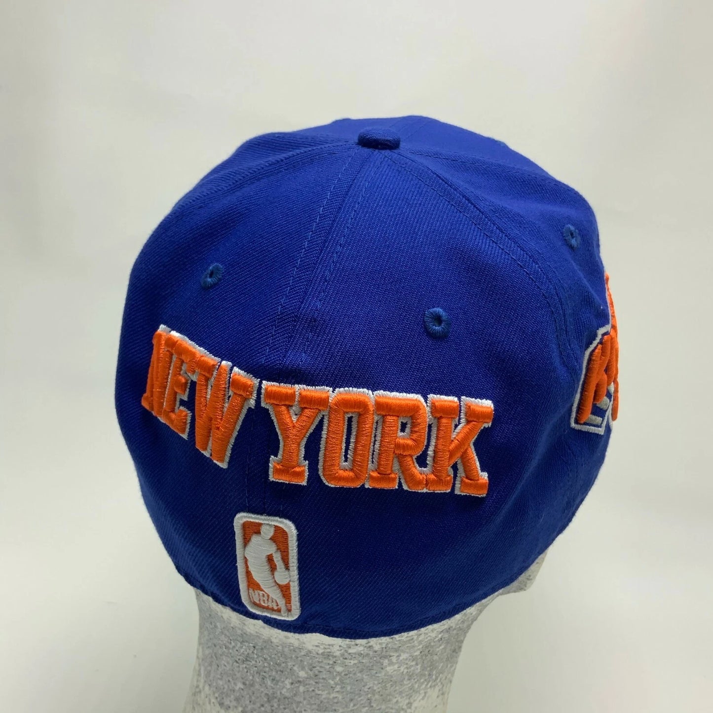 New Era Cap Royal Blue Orange All Over Logo 59FIFTY NY Knicks Limited Edition