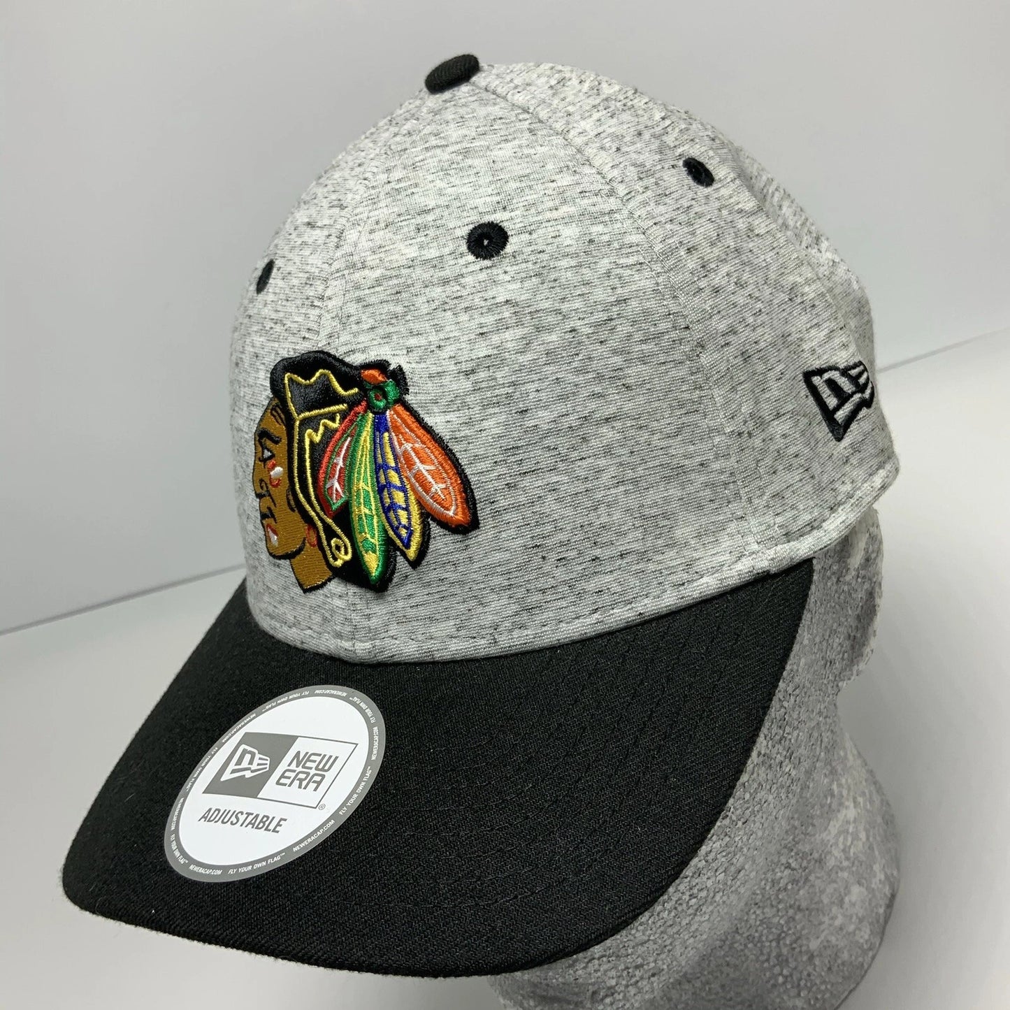 New Era Cap NHL Chicago Blackhawks Grey Black 9FIFTY Snapback Hat