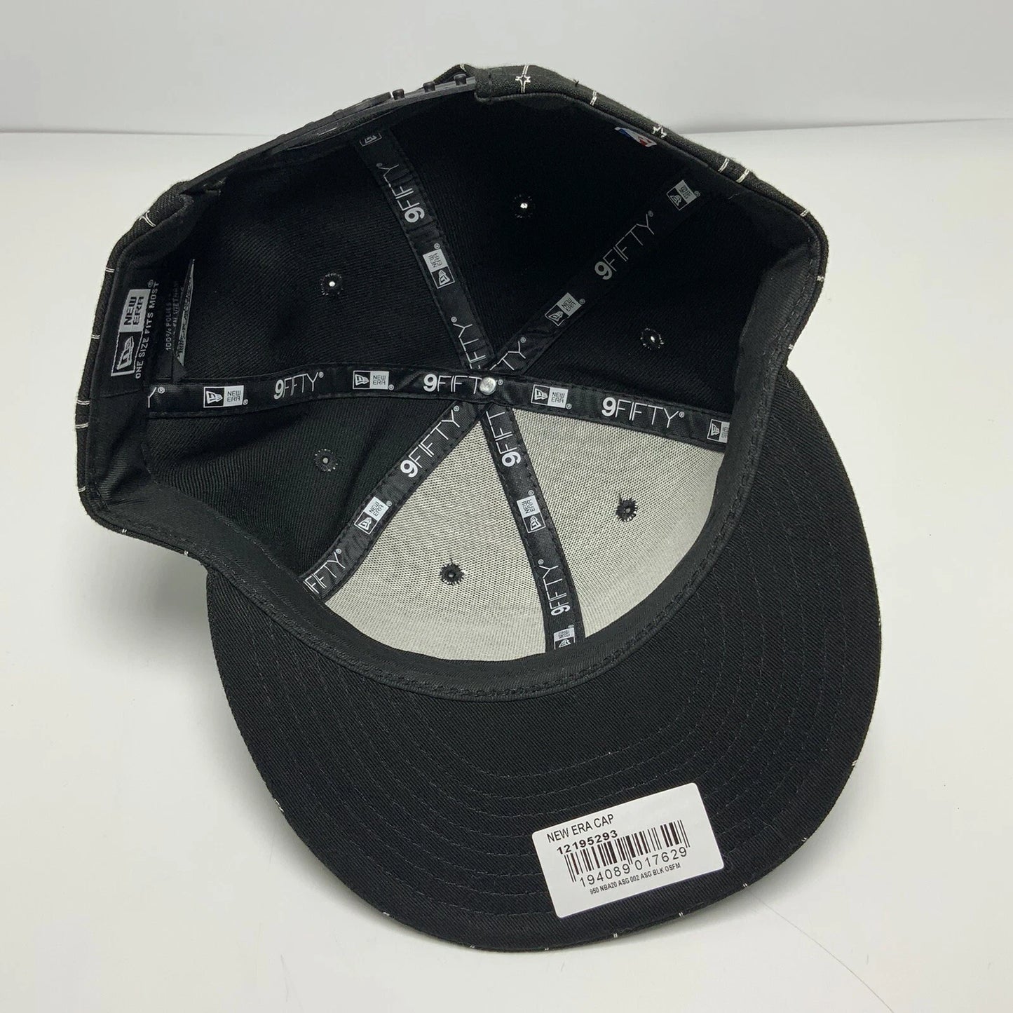 Men's New Era Cap NBA All Star Black | White Pinstripe 9FIFTY Hat