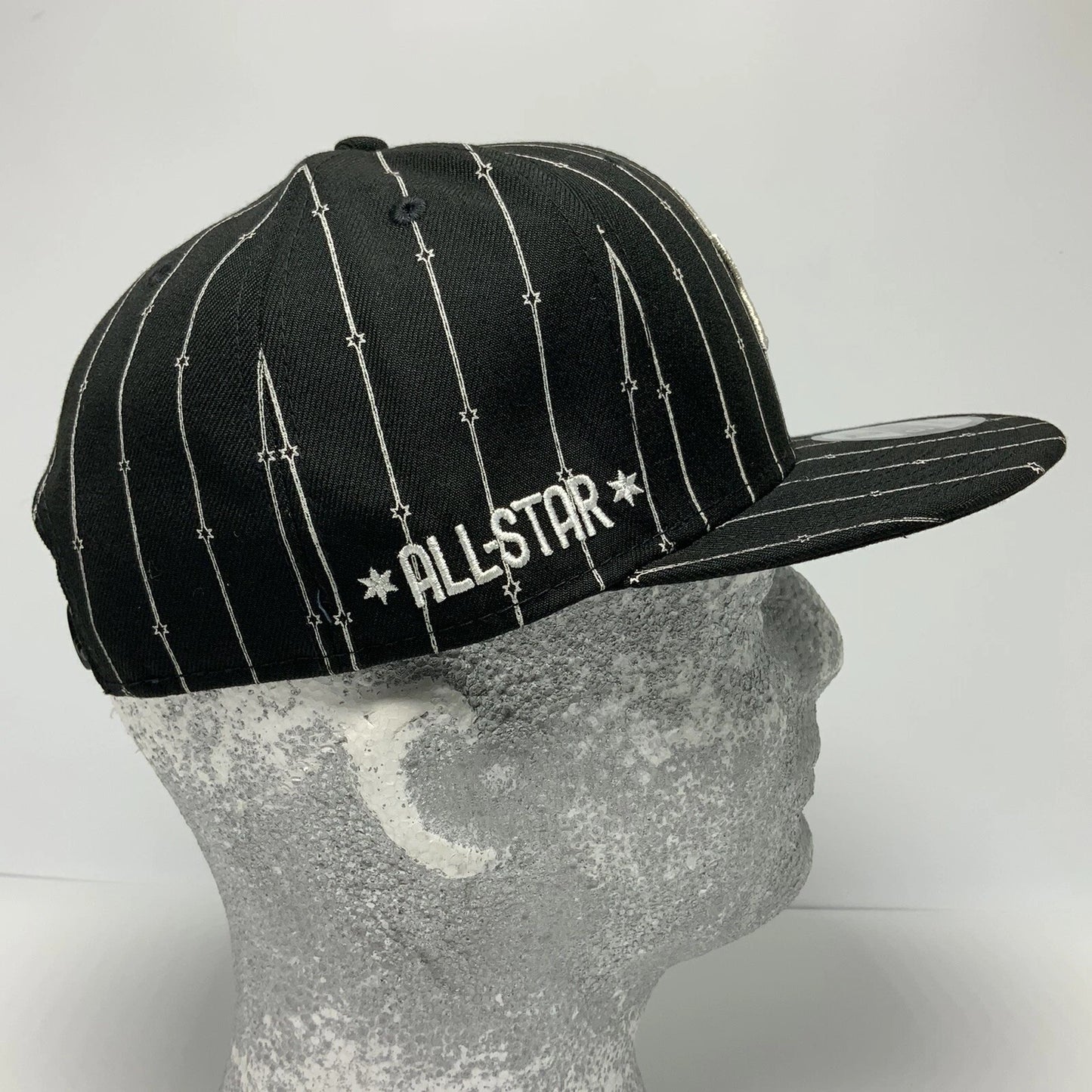 Men's New Era Cap NBA All Star Black | White Pinstripe 9FIFTY Hat