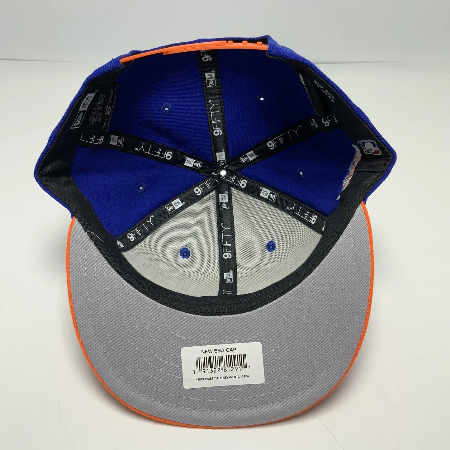 New Era Cap NBA NY Knicks Royal Blue Orange 9FIFTY Snapback Hat