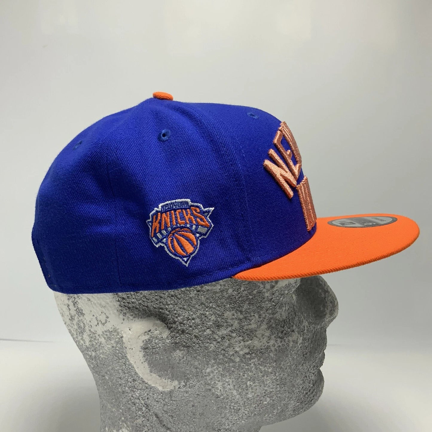 New Era Cap NBA NY Knicks Royal Blue Orange 9FIFTY Snapback Hat
