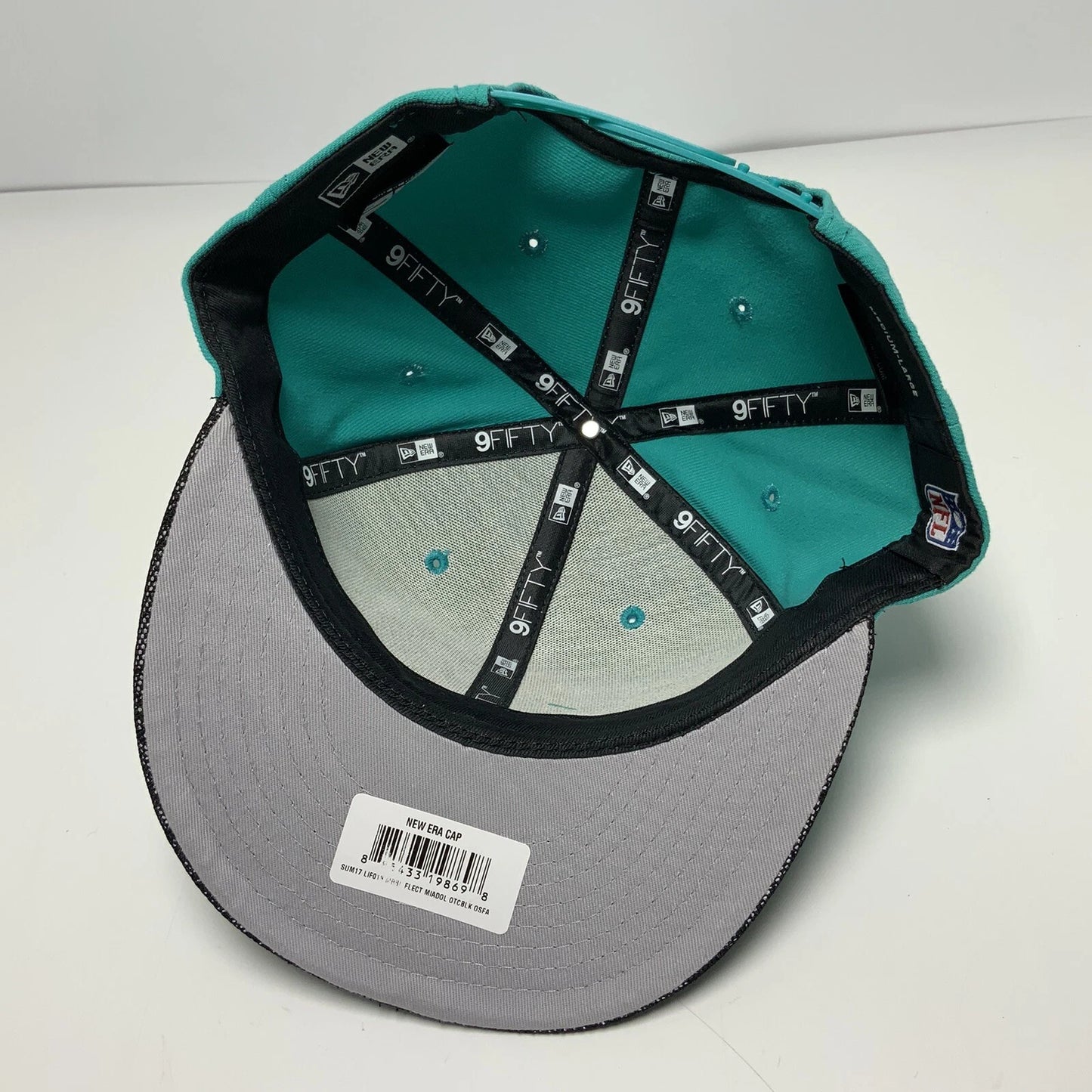 Men's Men's New Era Cap Turquoise | Black Miami Dolphins 9FIFTY NFL
