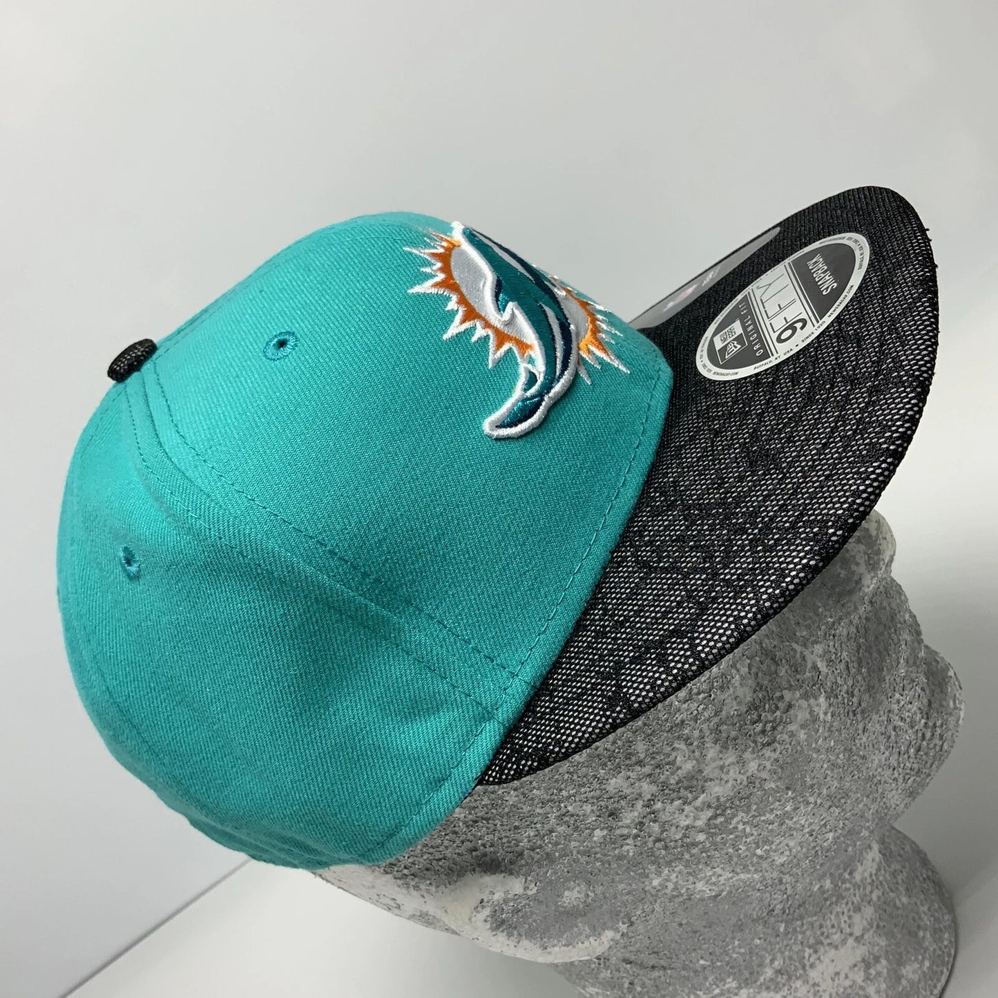 Men's Men's New Era Cap Turquoise | Black Miami Dolphins 9FIFTY NFL