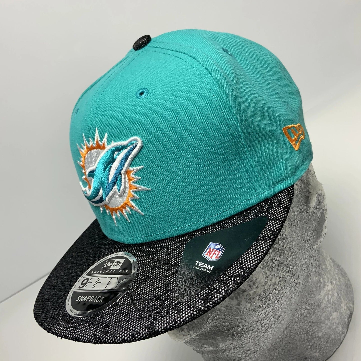 Men's Men's New Era Cap Turquoise | Black Miami Dolphins 9FIFTY NFL