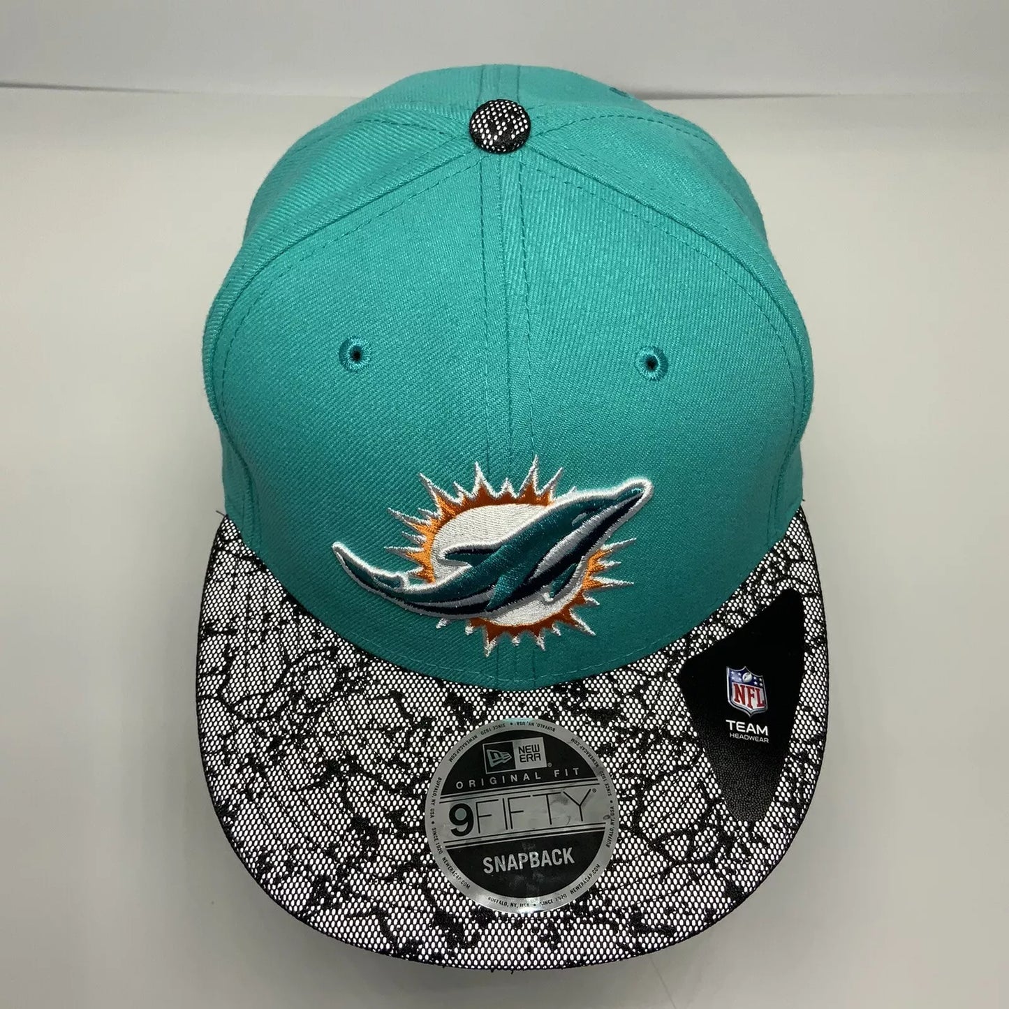 Men's Men's New Era Cap Turquoise | Black Miami Dolphins 9FIFTY NFL