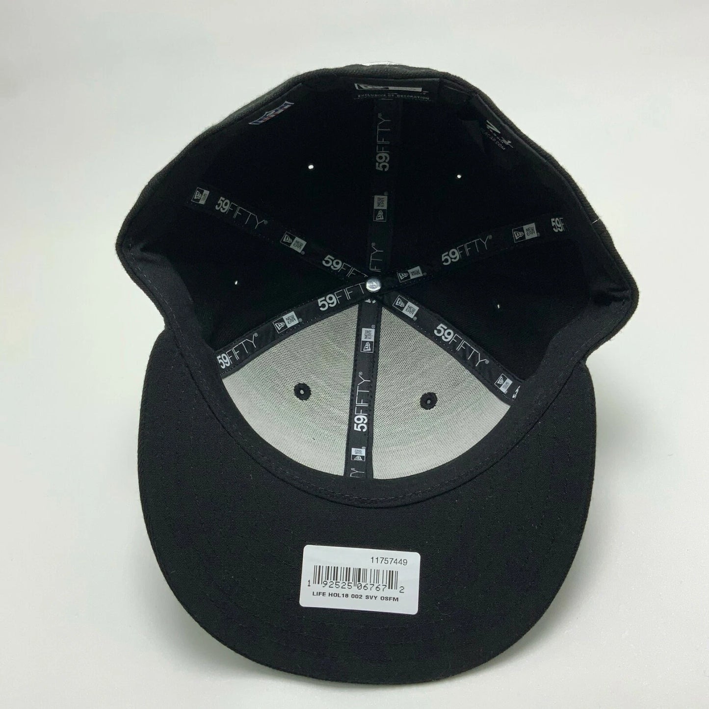 Men's New Era Cap NFL Seattle Seahawks Black White 59FIFTY Hat