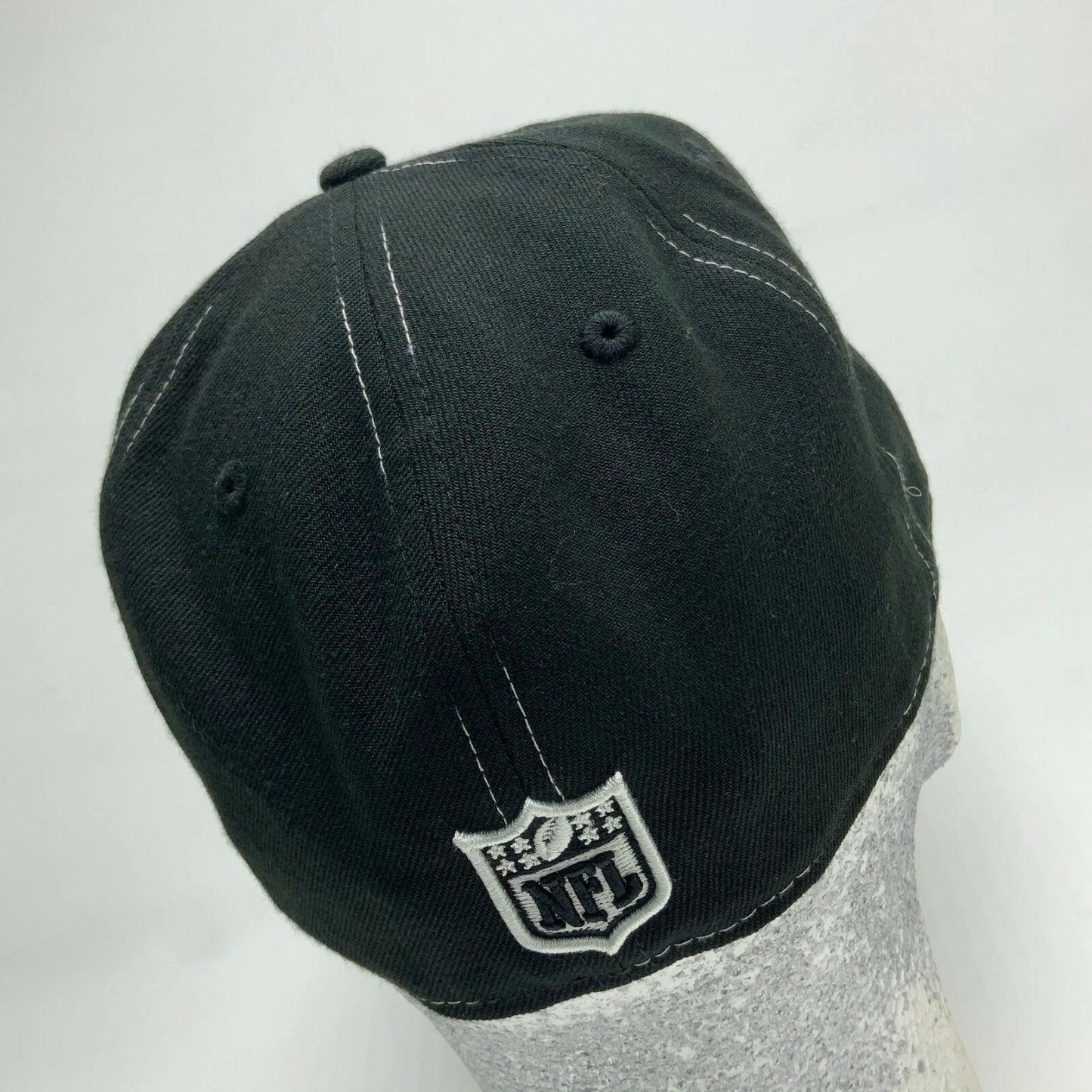 Men's New Era Cap NFL Seattle Seahawks Black White 59FIFTY Hat