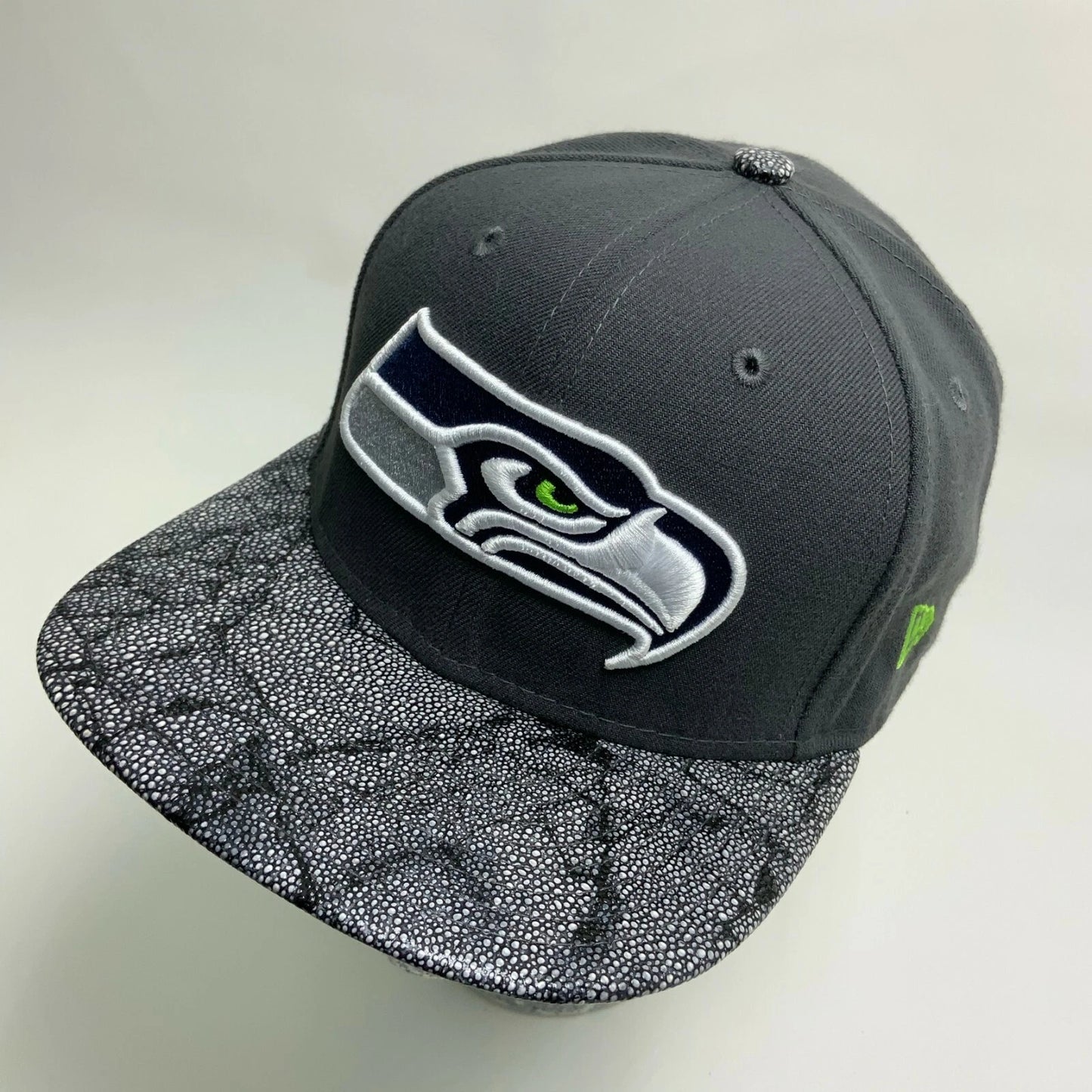 Men's New Era Cap NFL Seattle Seahawks Charcoal Grey Designed 9FIFTY Snapback