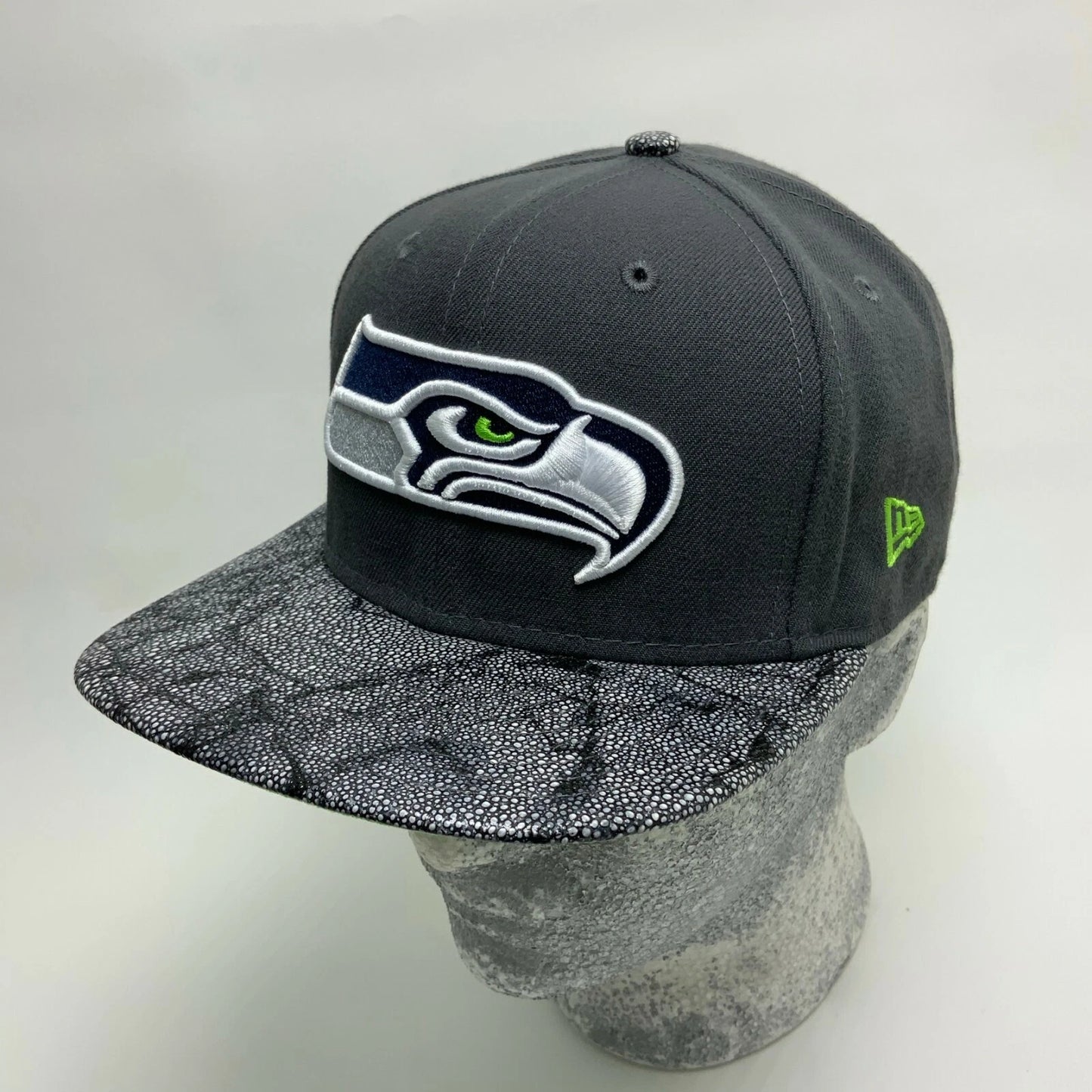 Men's New Era Cap NFL Seattle Seahawks Charcoal Grey Designed 9FIFTY Snapback