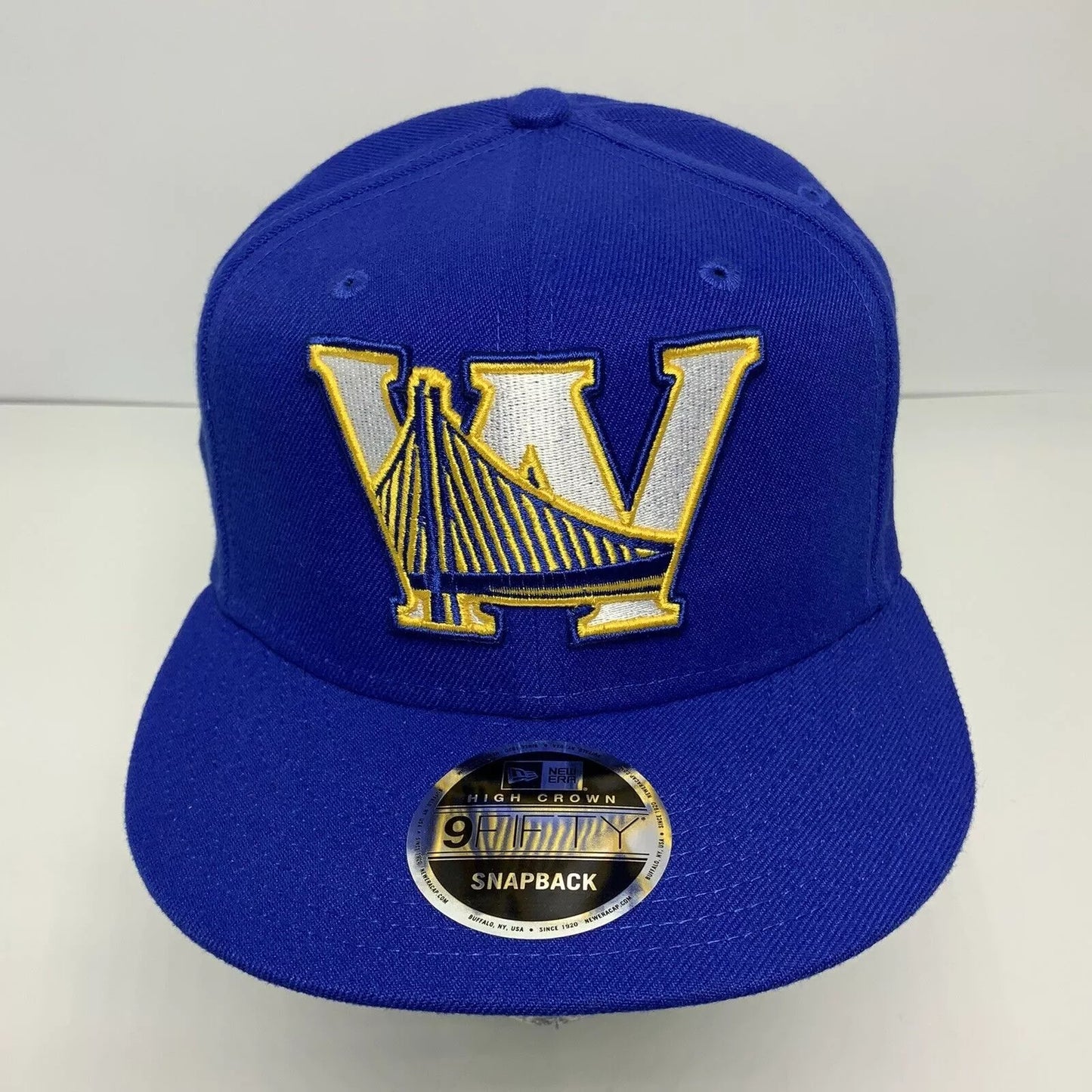 Men's New Era Cap Royal Blue | Yellow Golden State Warriors Big Logo 9FIFTY NBA