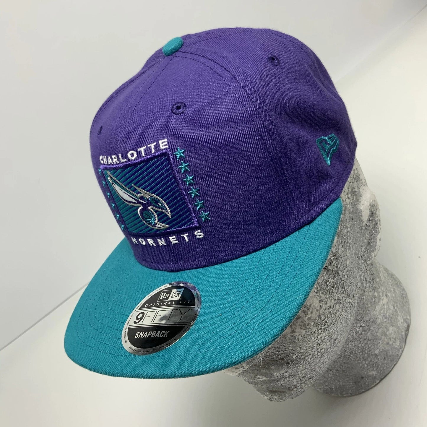 Men's New Era Cap NBA Charlotte Hornets Purple | Teal 9FIFTY Snapback Hat