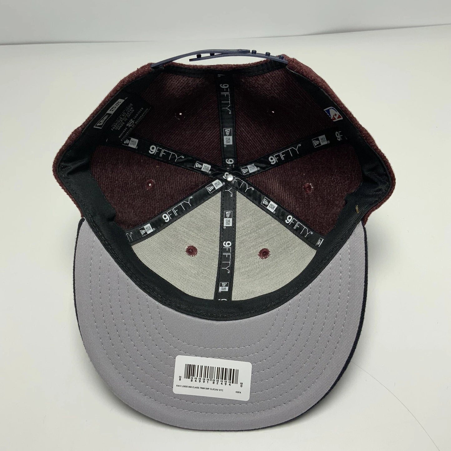 Men's New Era Cap NBA Cleveland Cavaliers Maroon Navy Yellow 9FIFTY Snapback Hat
