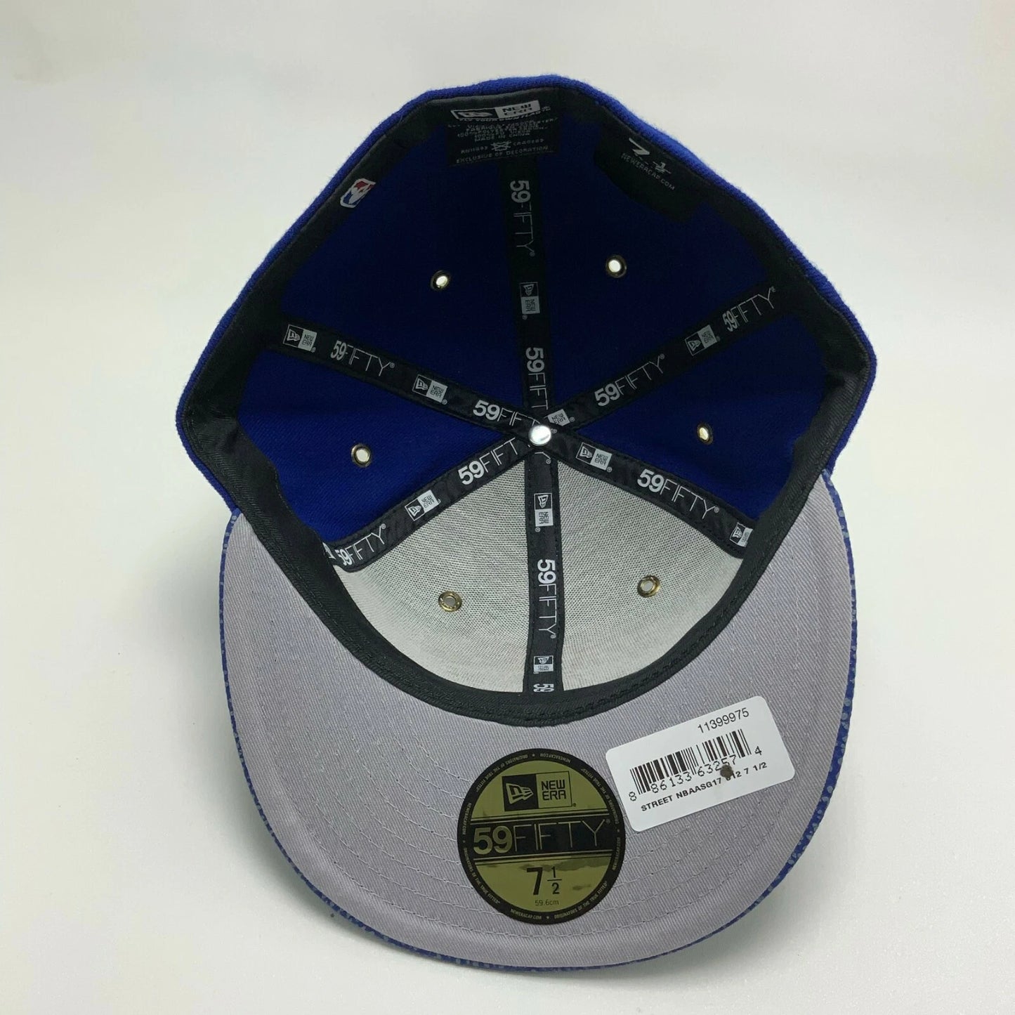New Era Cap NBA NY Knicks Royal Blue Orange Spotted 59FIFTY Hat