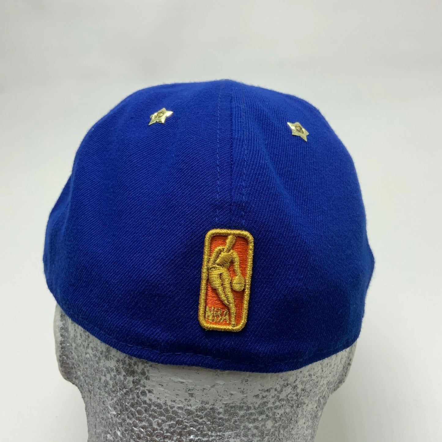 New Era Cap NBA NY Knicks Royal Blue Orange Spotted 59FIFTY Hat
